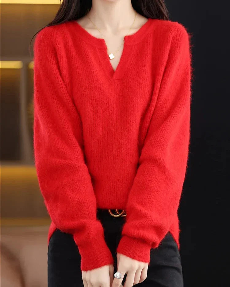 Brushed Mink Wool Pullover