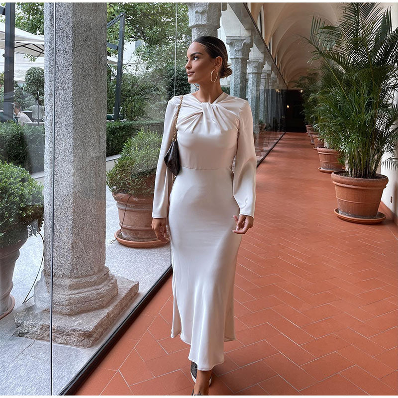 Satin Maxi Suknelė