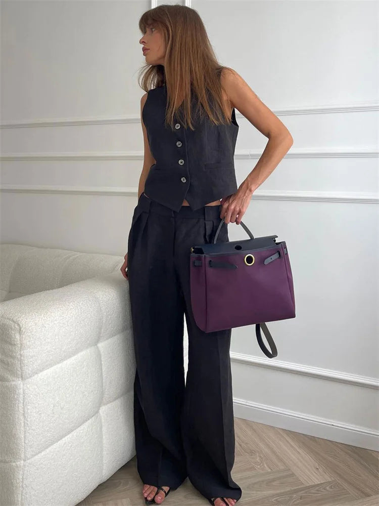 Marlowe Linen 100% Trouser Set