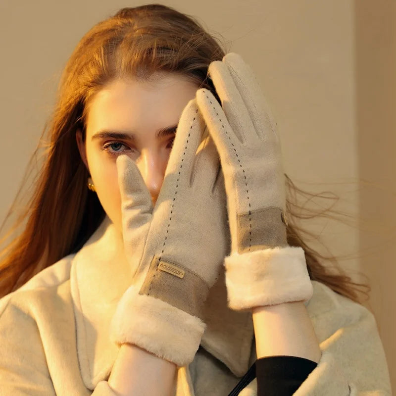 Plush Suede Touch Gloves