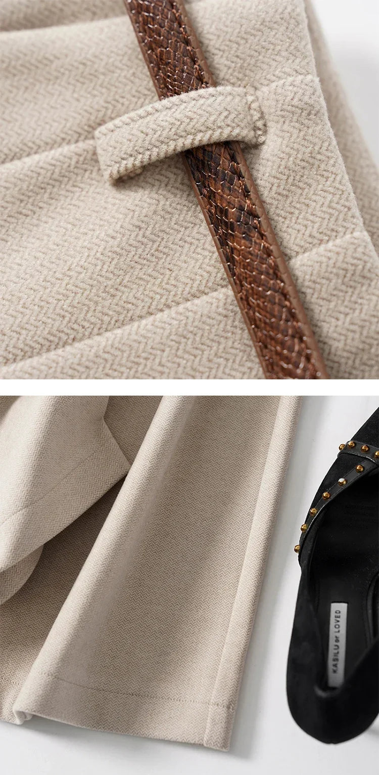 Milano Wide Leg Wool Trousers