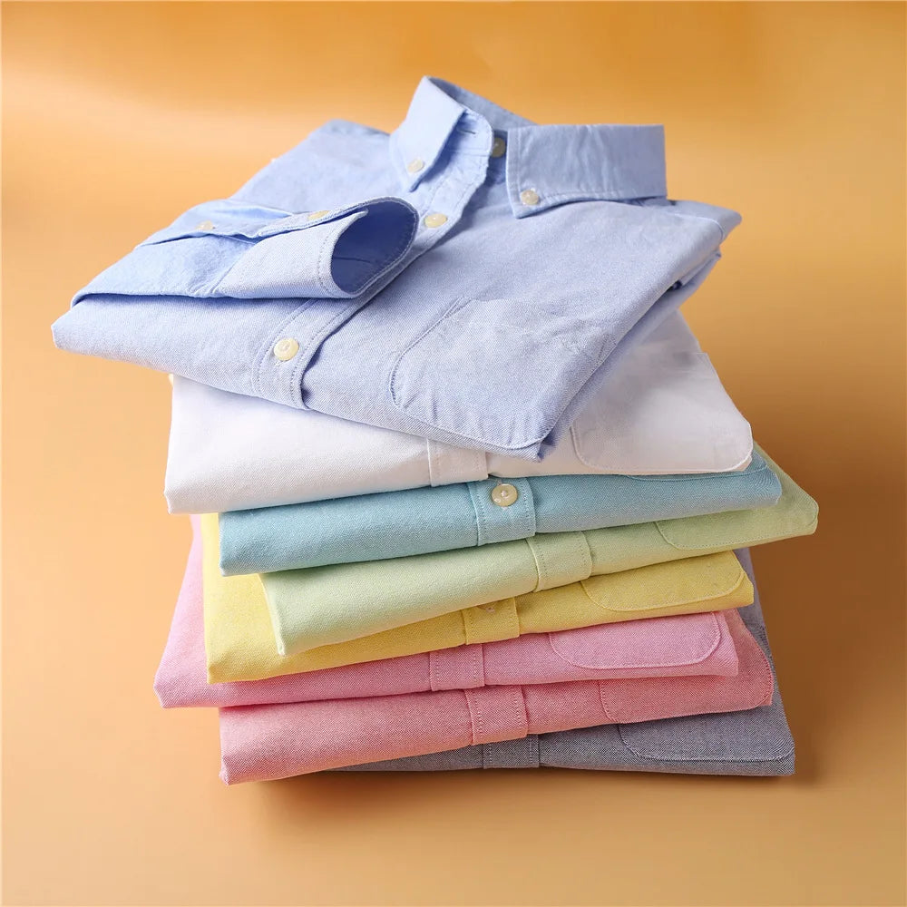 Pastel Oxford Elegant Blouses