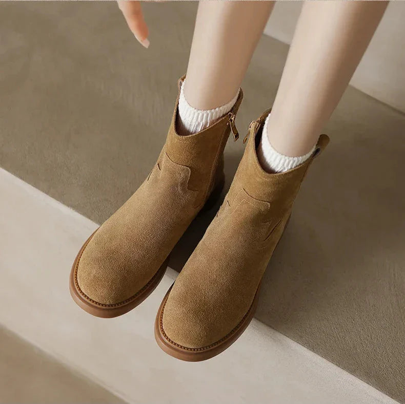 Women's Altus Zipper Leather Boots