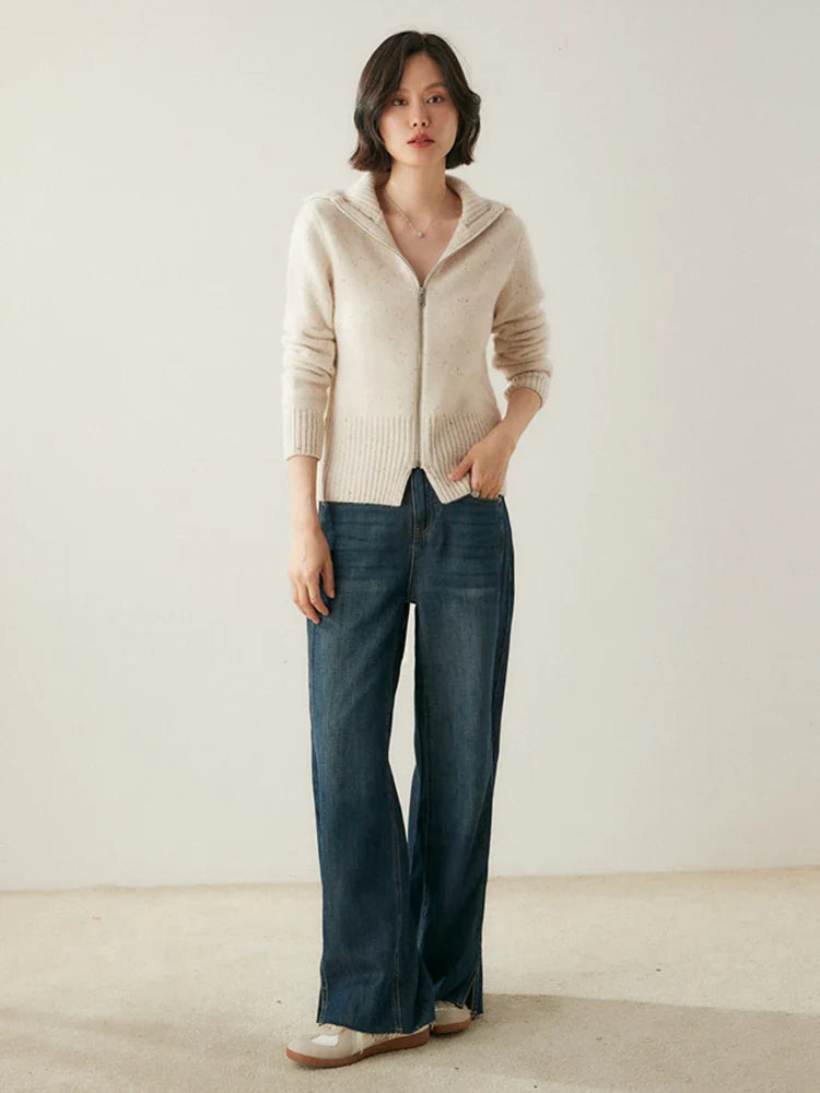 Ashmont Cashmere Zip Cardigan