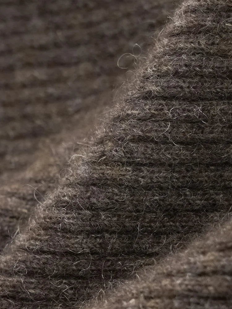 Wool Knitted Wide Leg Pants