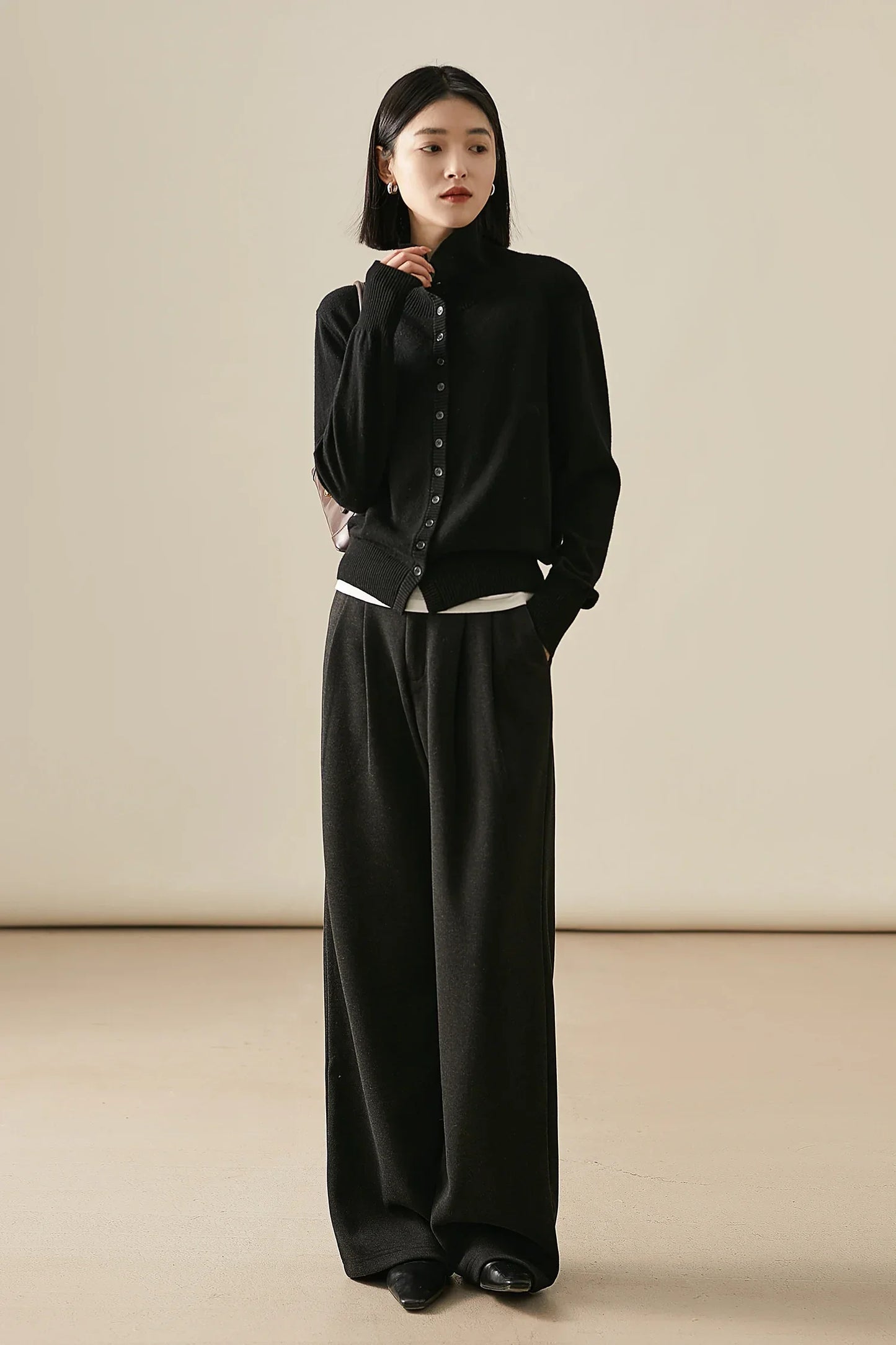 Vercelli Cashmere Button Sweater
