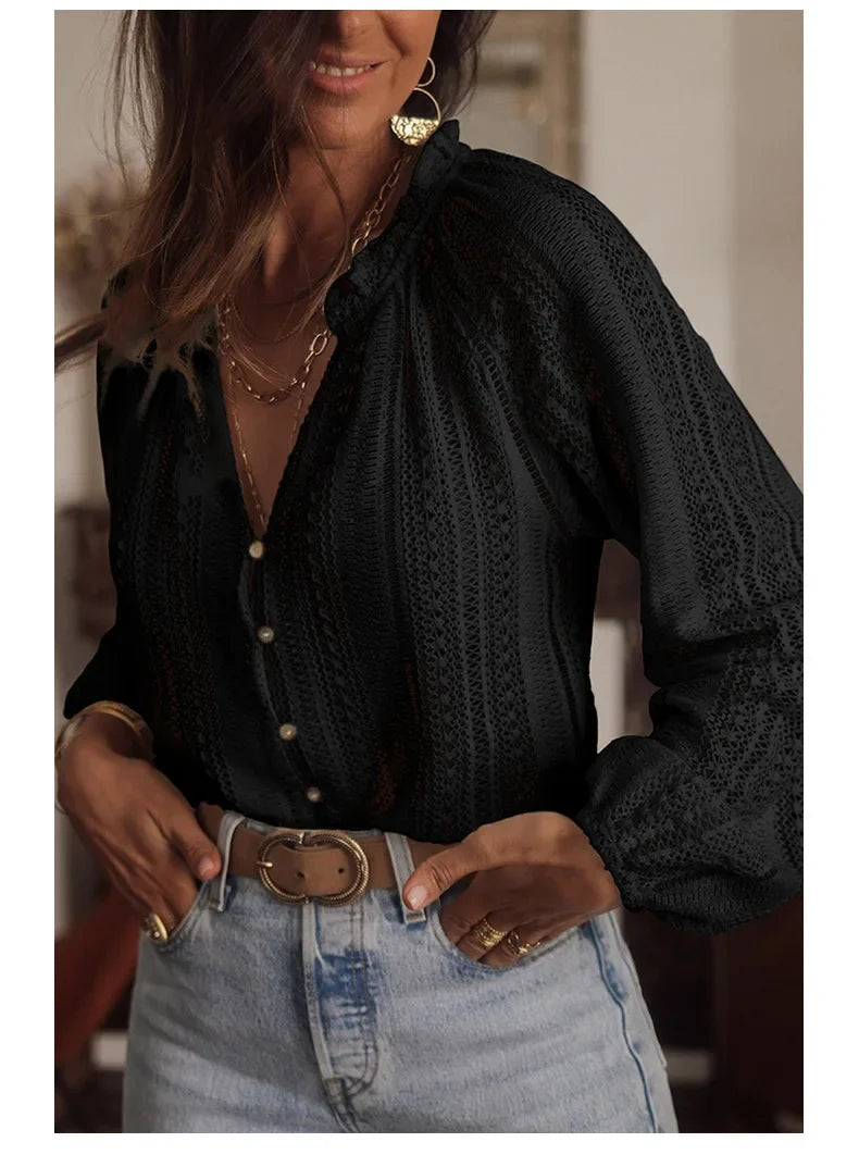 Châteaudun Vintage Summer Blouse