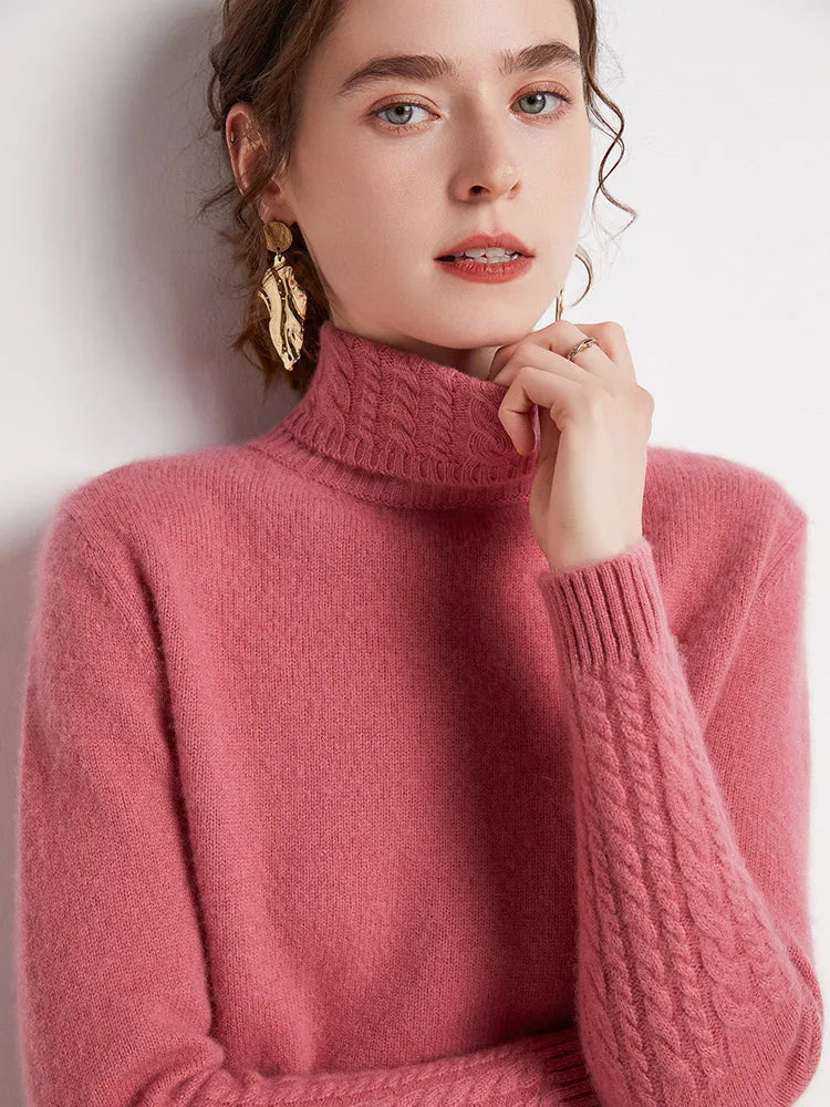 Valentina 100% Merino Turtleneck