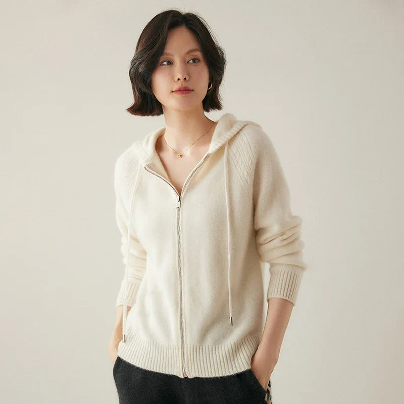 Glädje Classic Cashmere Zipup Hoodie