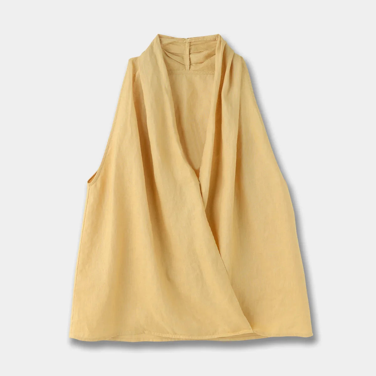 Valienne Drape Linen Vest