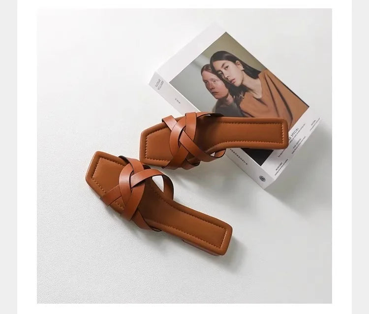 Orielle Woven Slide Sandals