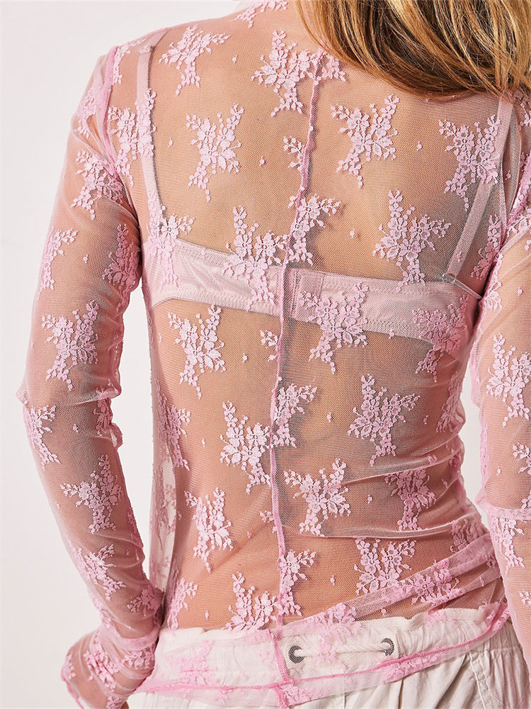 Liana Lace Transparent Top