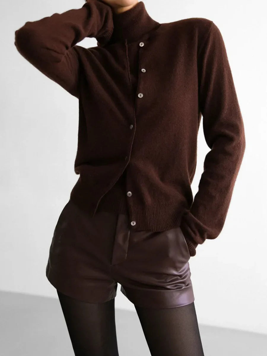 Ashbourne Knit Cardigan & Turtleneck Set