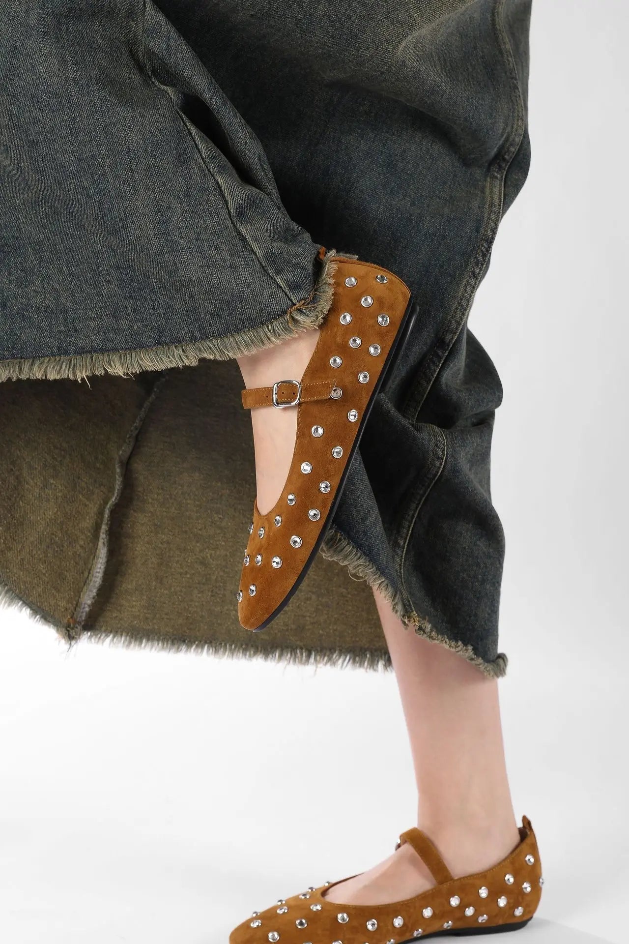 Evelyn Studded Mary Janes