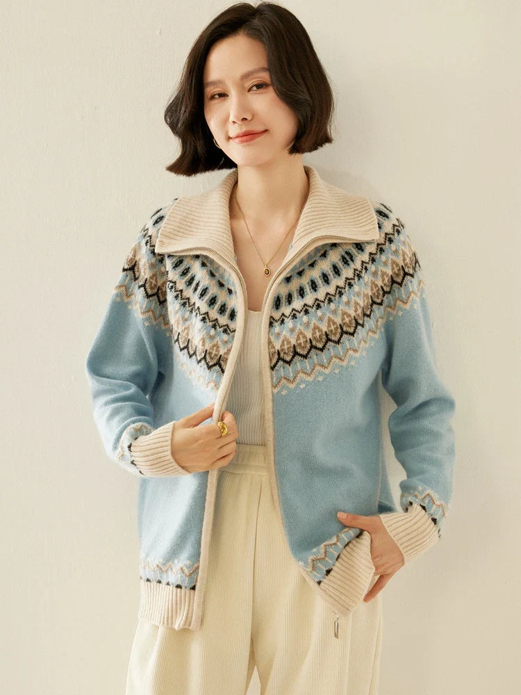 Strathan Cashmere Zip-Up