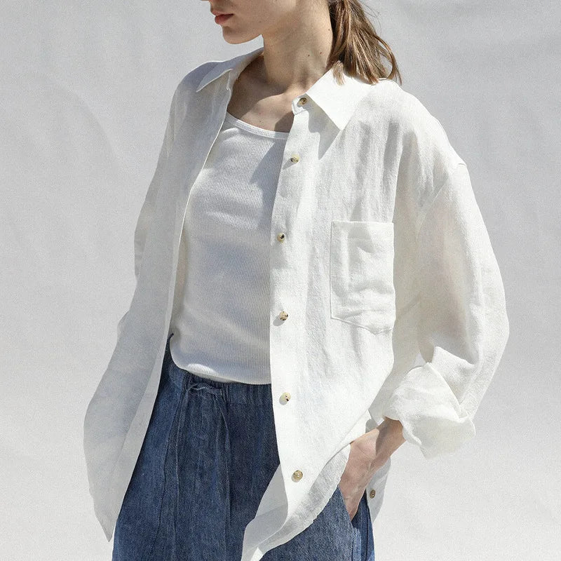 Oversized Linen Blouse