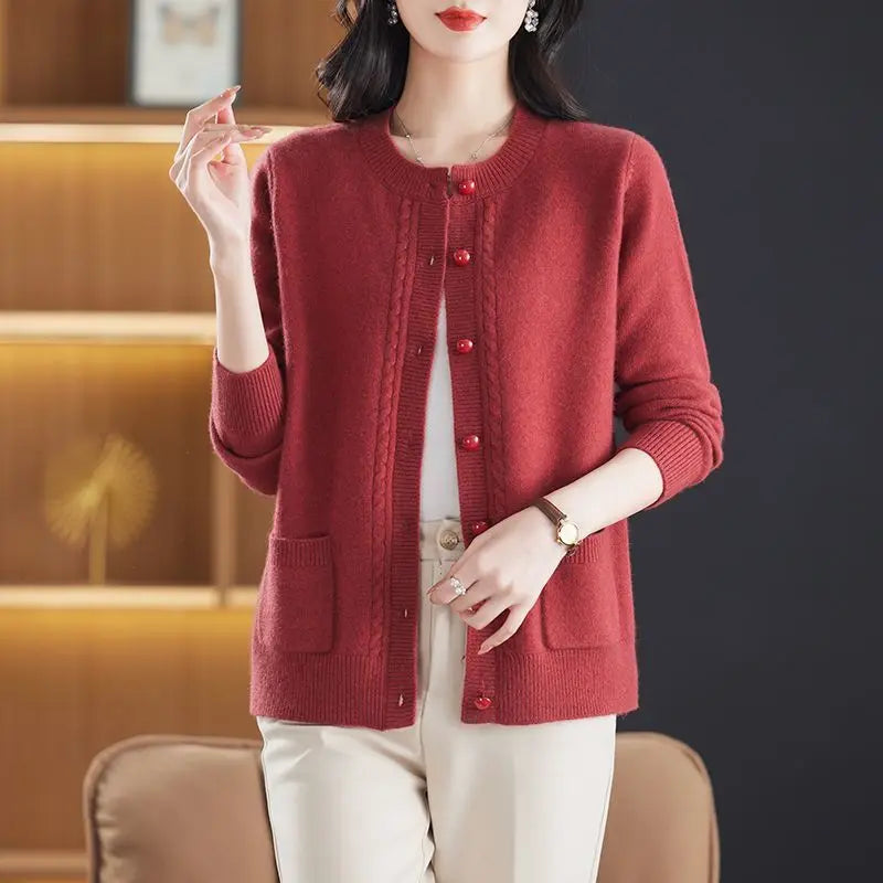 Maribelle Pearl Trim Cardigan