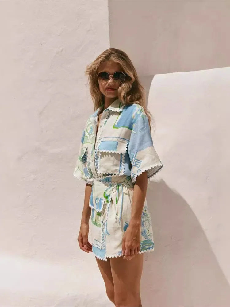 Delfina Riviera Print Set