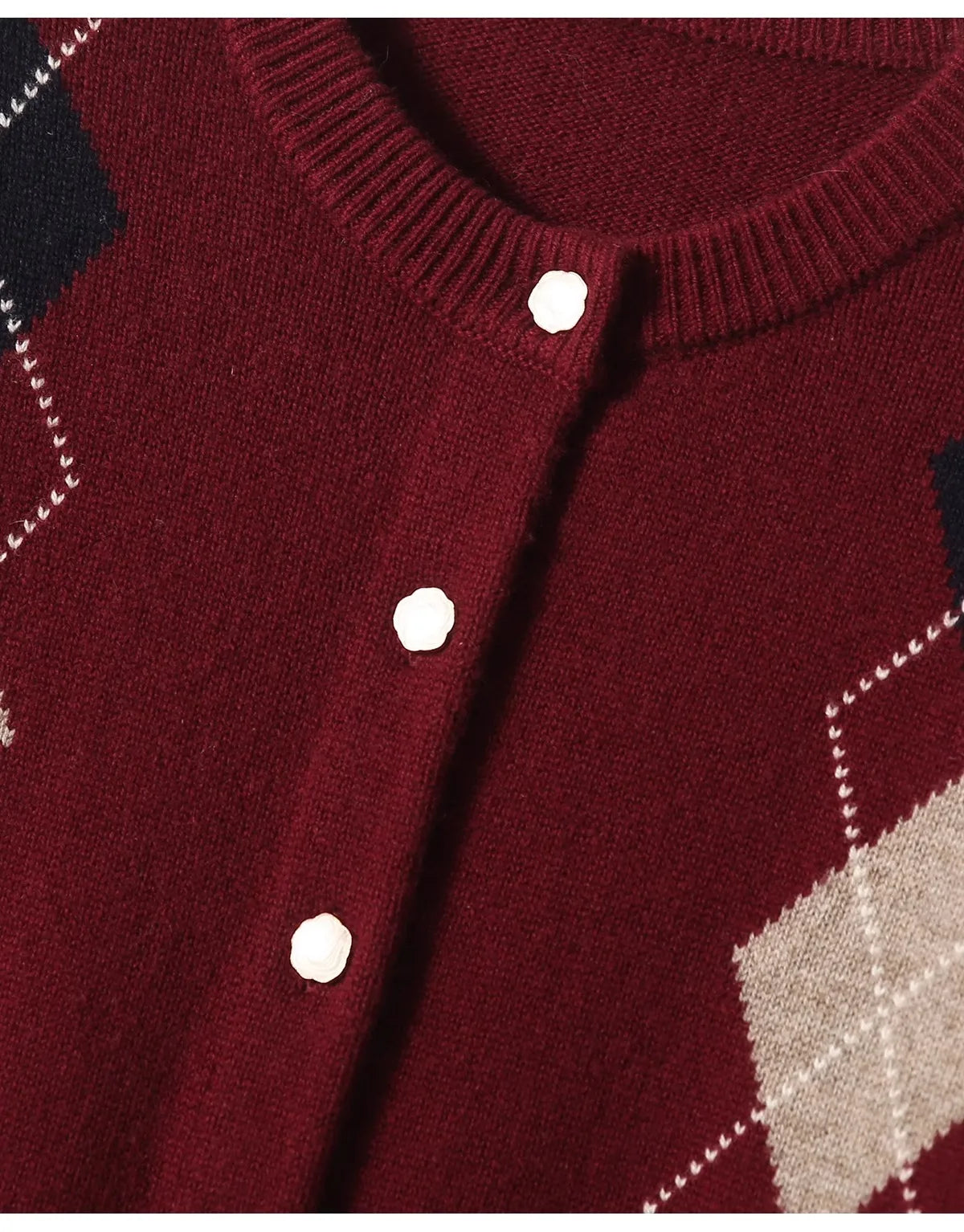 Elle Diamond Cashmere Cardigan