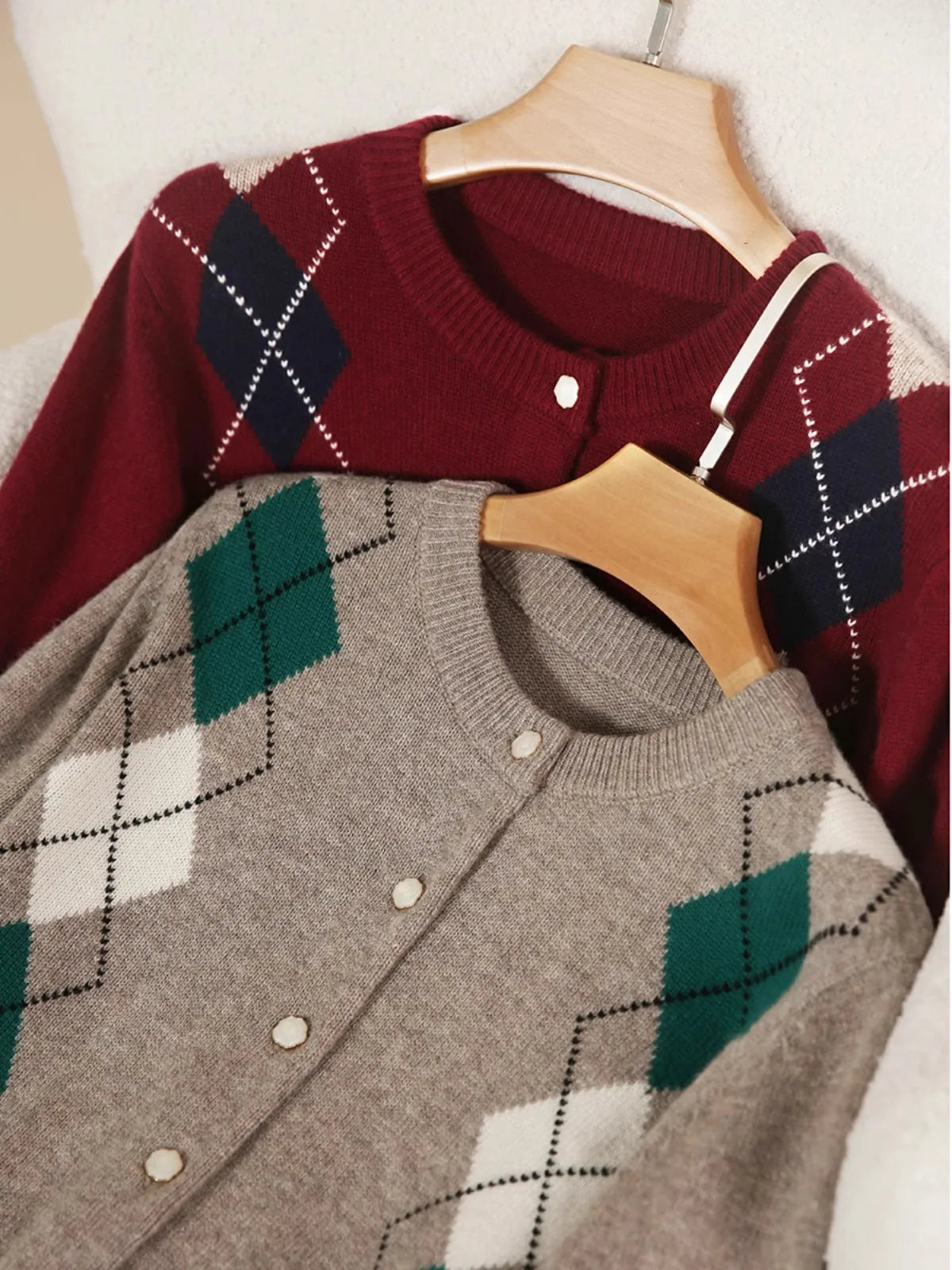 Elle Diamond Cashmere Cardigan