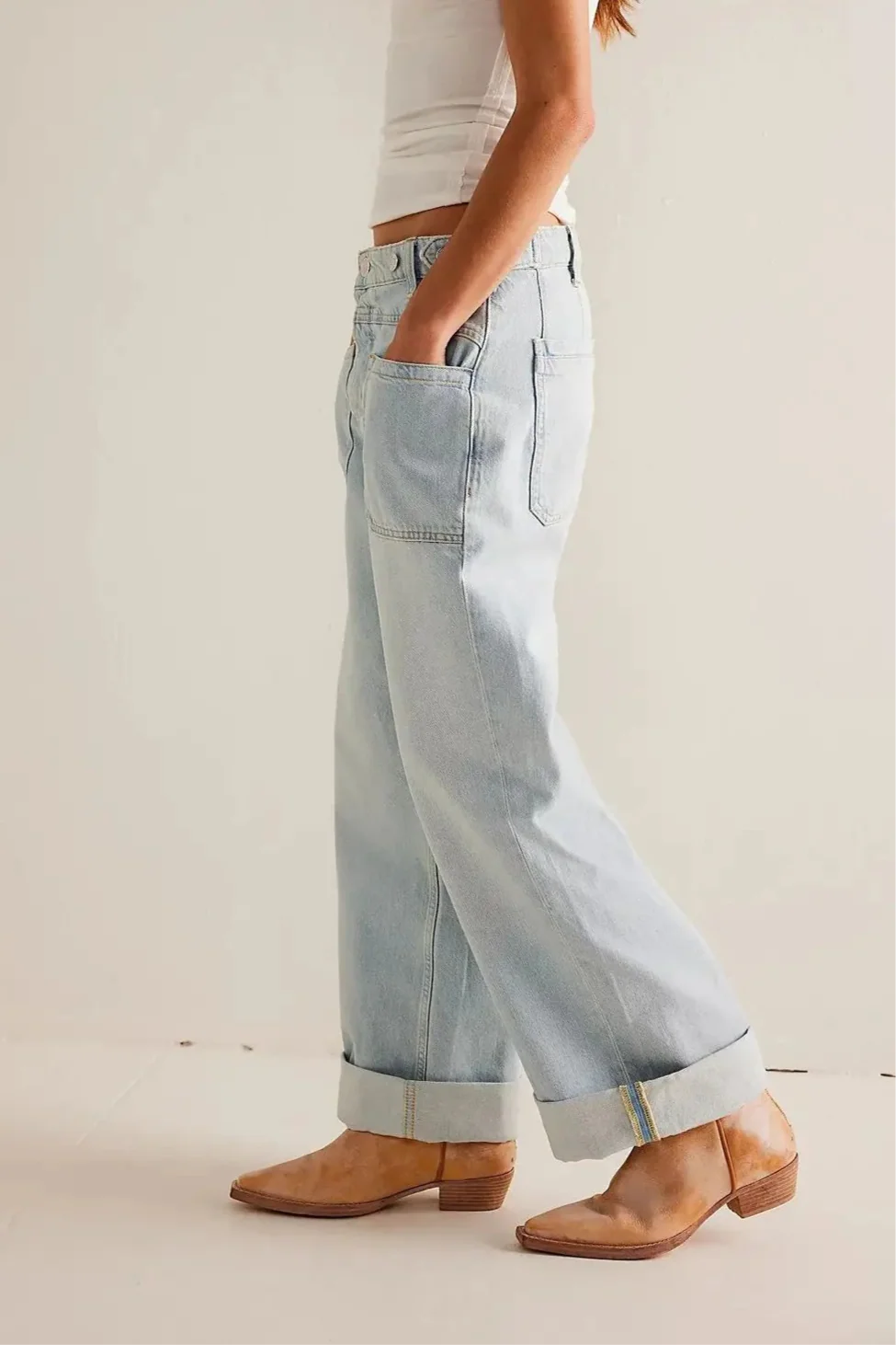 Candace High-Waist Wide-Leg Denims