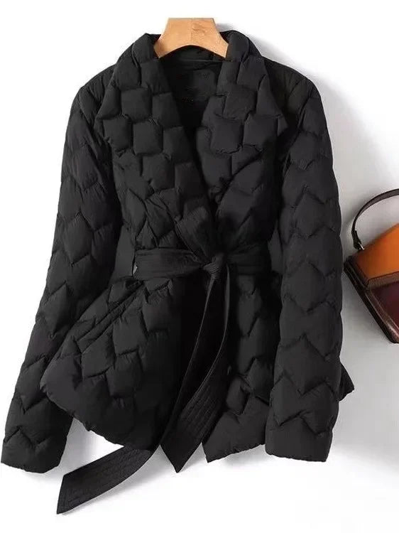 Marlow Quilted Wrap Coat