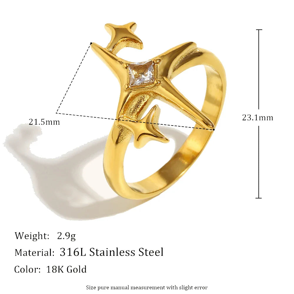 Astrale 18K Zircon Ring