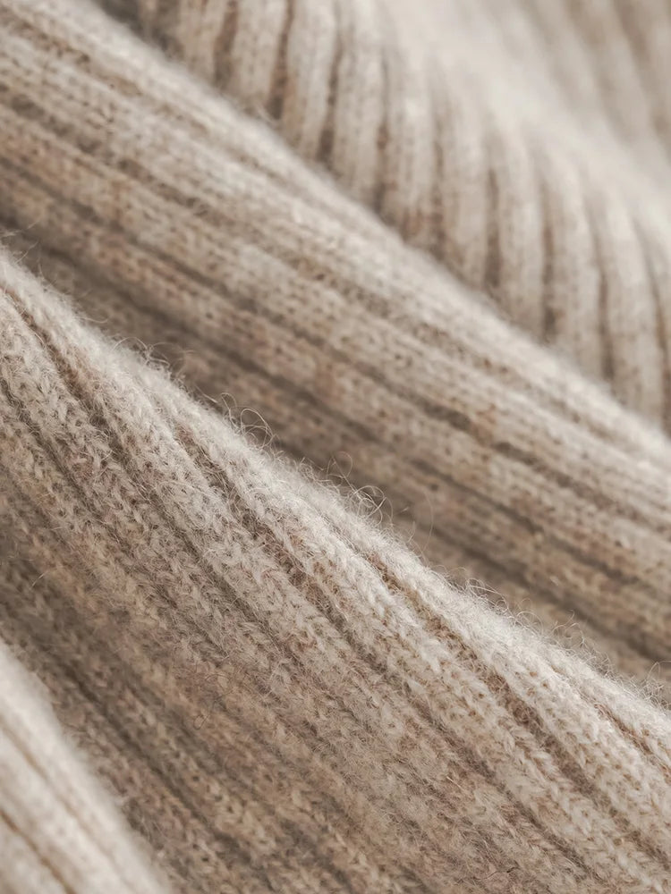 Wool Knitted Wide Leg Pants