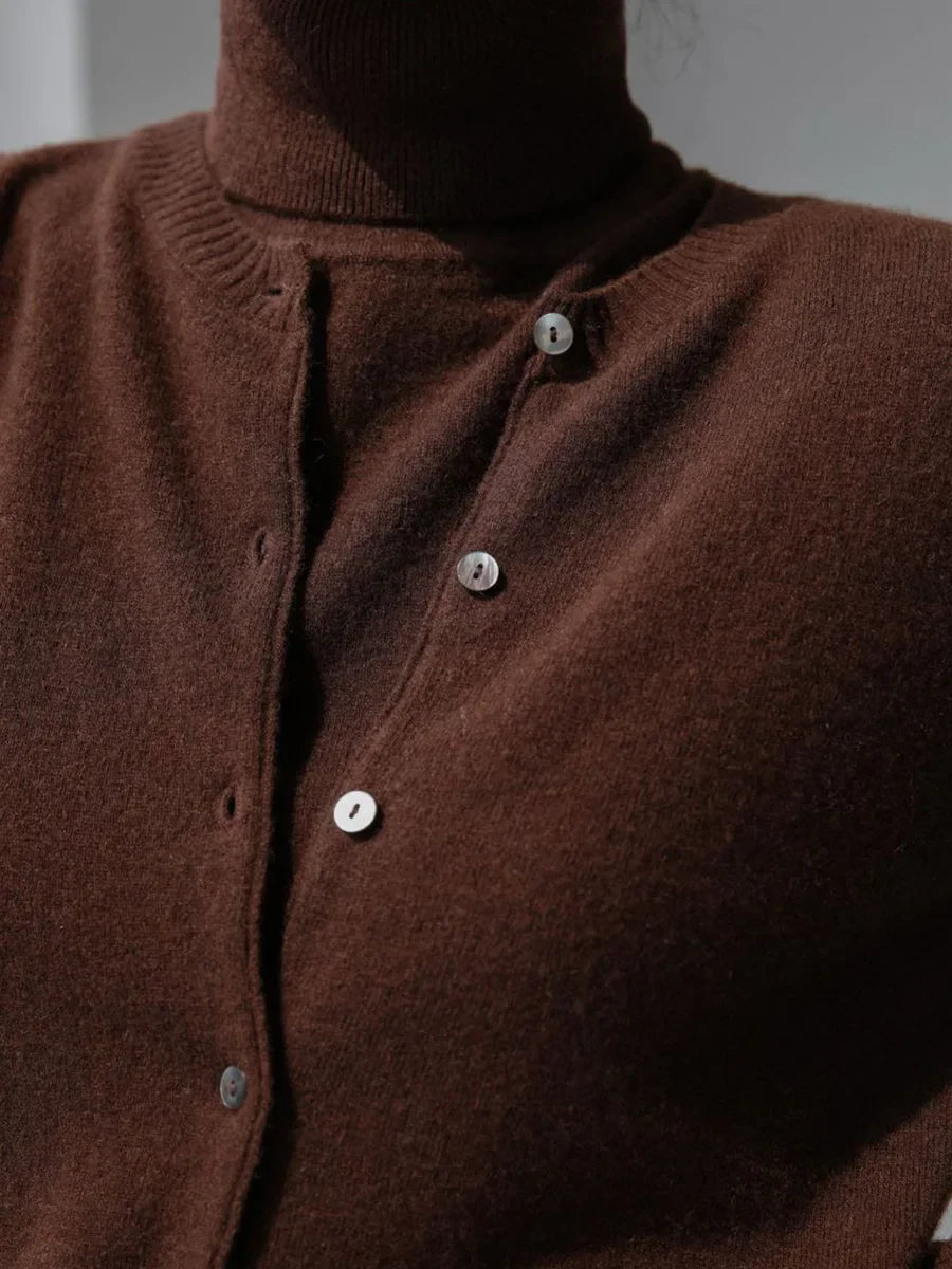 Ashbourne Knit Cardigan & Turtleneck Set