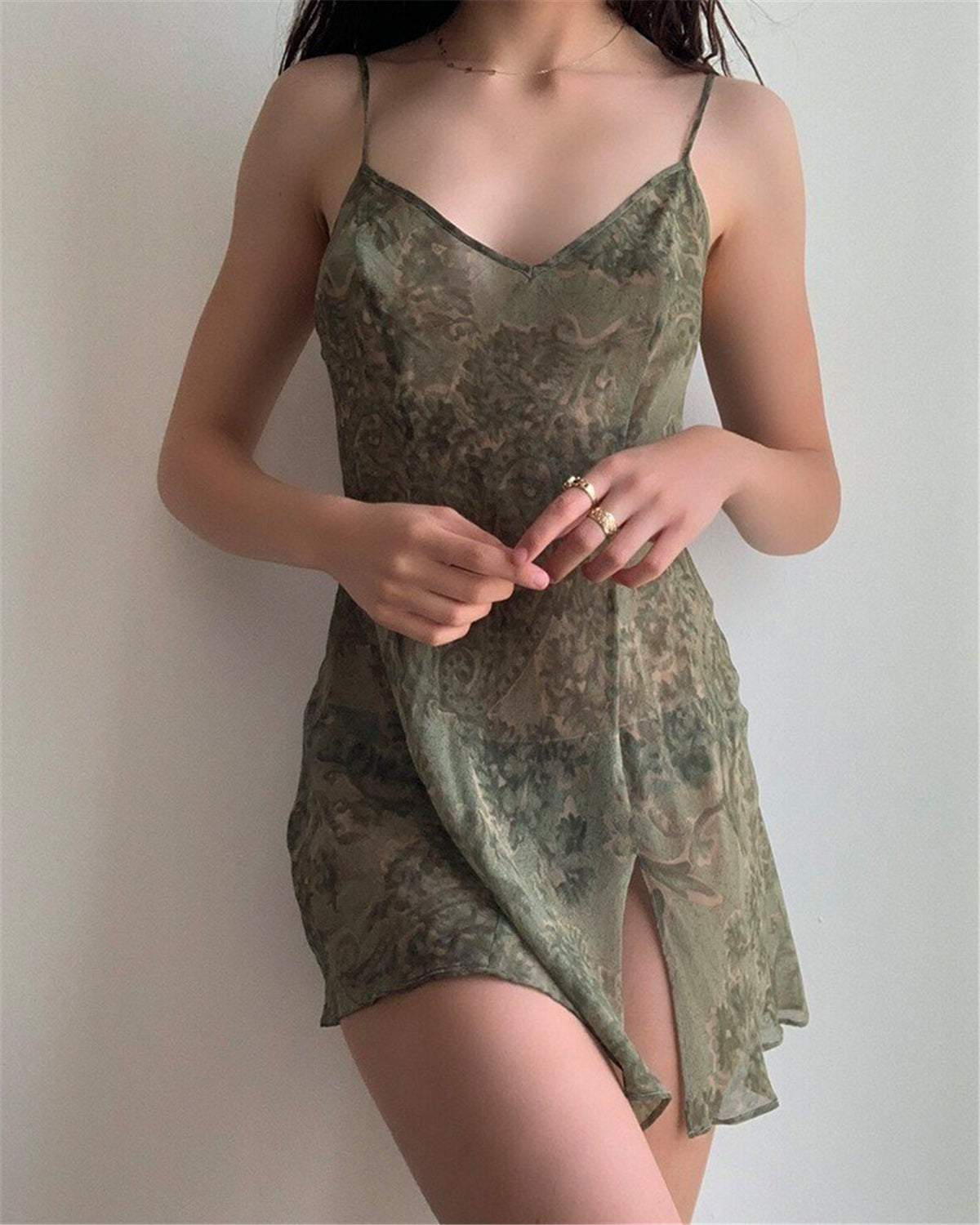 LUXURYSTYLE - Mini dress without back or print