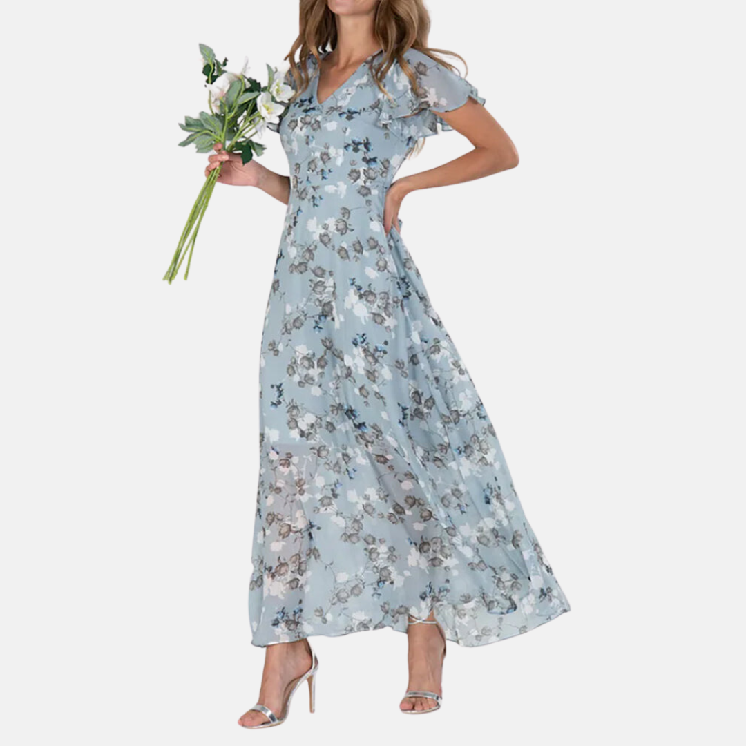 Mona's - Summer maxi dress with flowers
