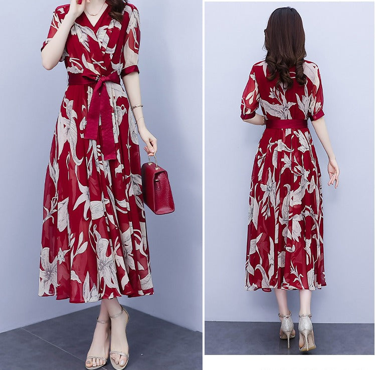Theffanie's V-Back Jacquard Maxi Dress