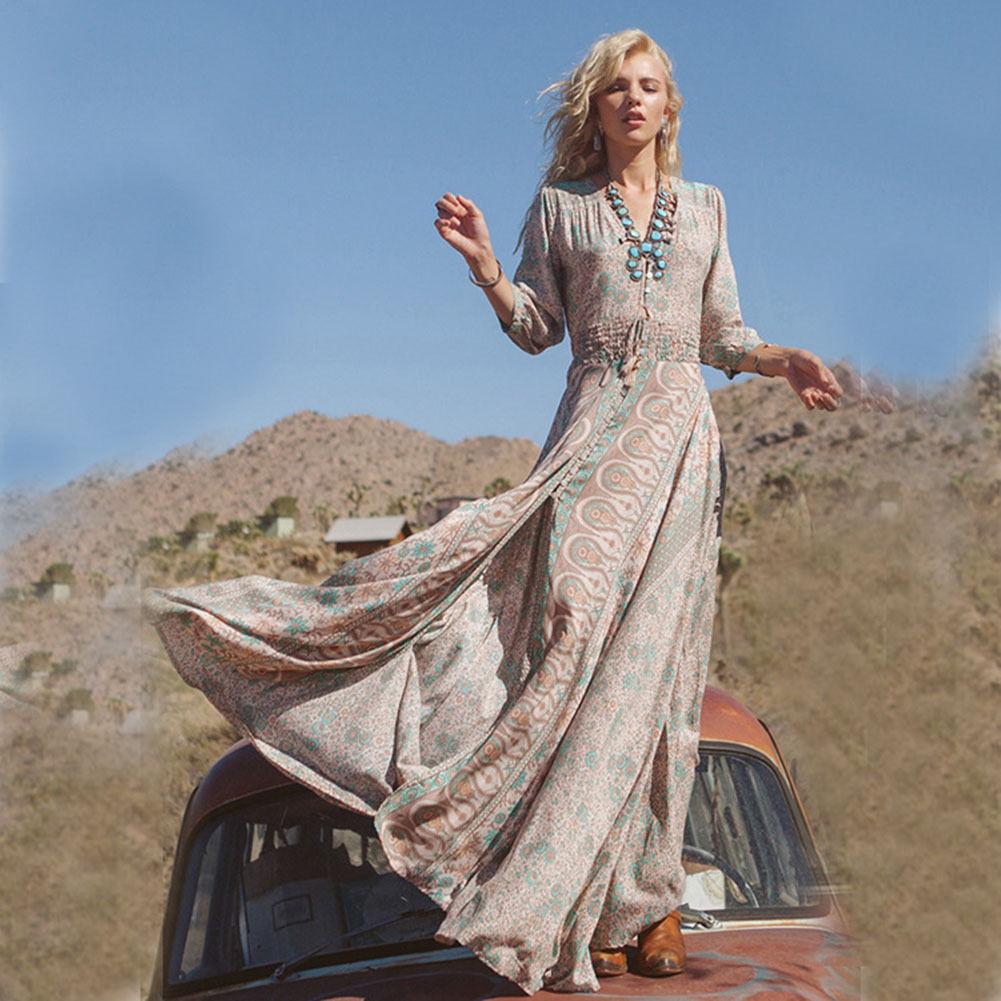 Modachic - Maxi dress in boho style for the fields