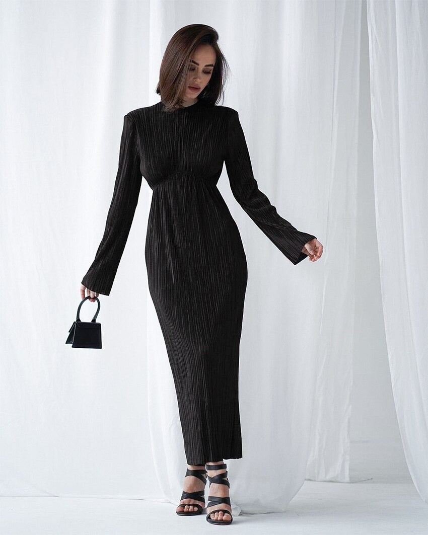 Stella - Pleated Midi Dress
