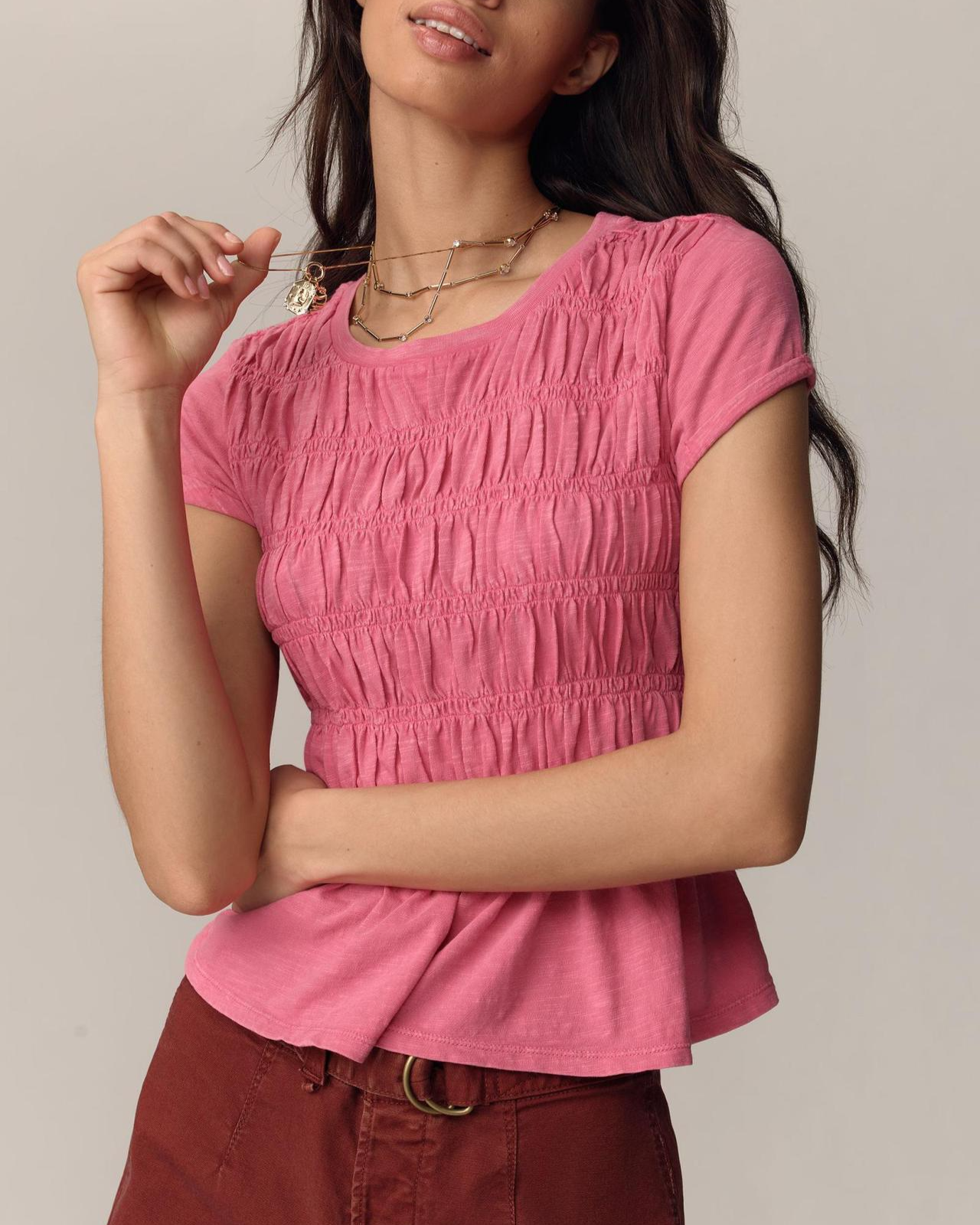 Rita DiCaprio Ruffle Top