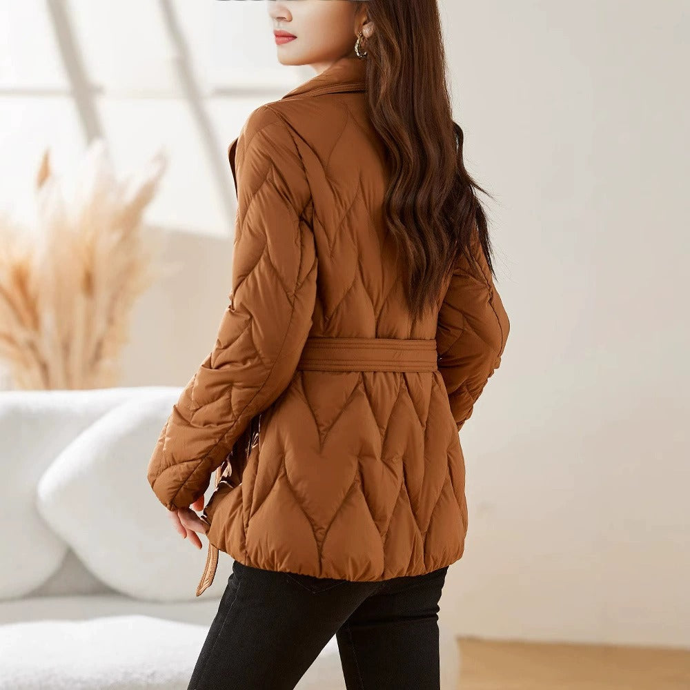 Marlow Quilted Wrap Coat