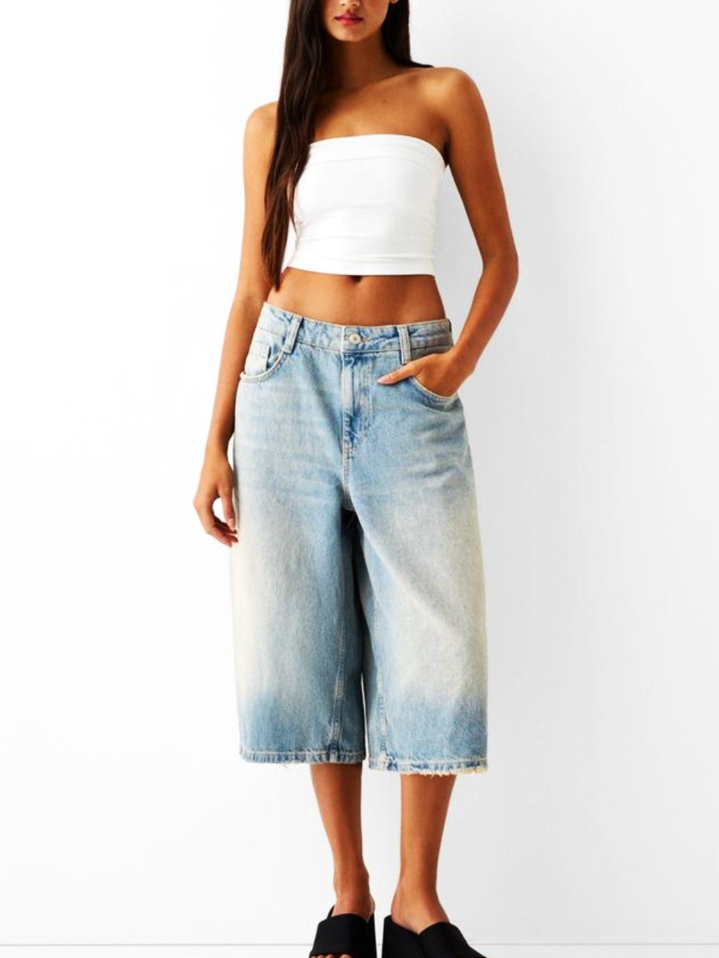 Devon Denim Bermuda shorts