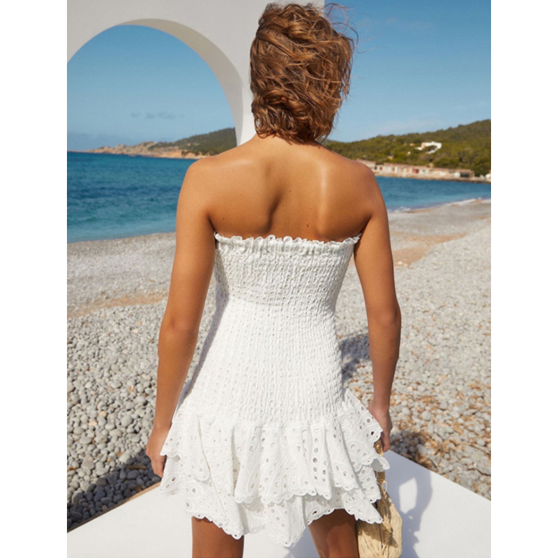 Dahlia Smocked Strapless Mini Dress