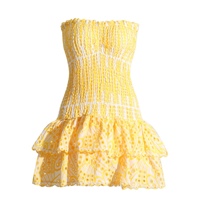 Dahlia Smocked Strapless Mini Dress