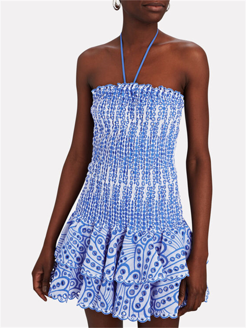 Dahlia Smocked Strapless Mini Dress