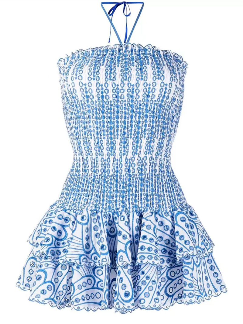 Dahlia Smocked Strapless Mini Dress