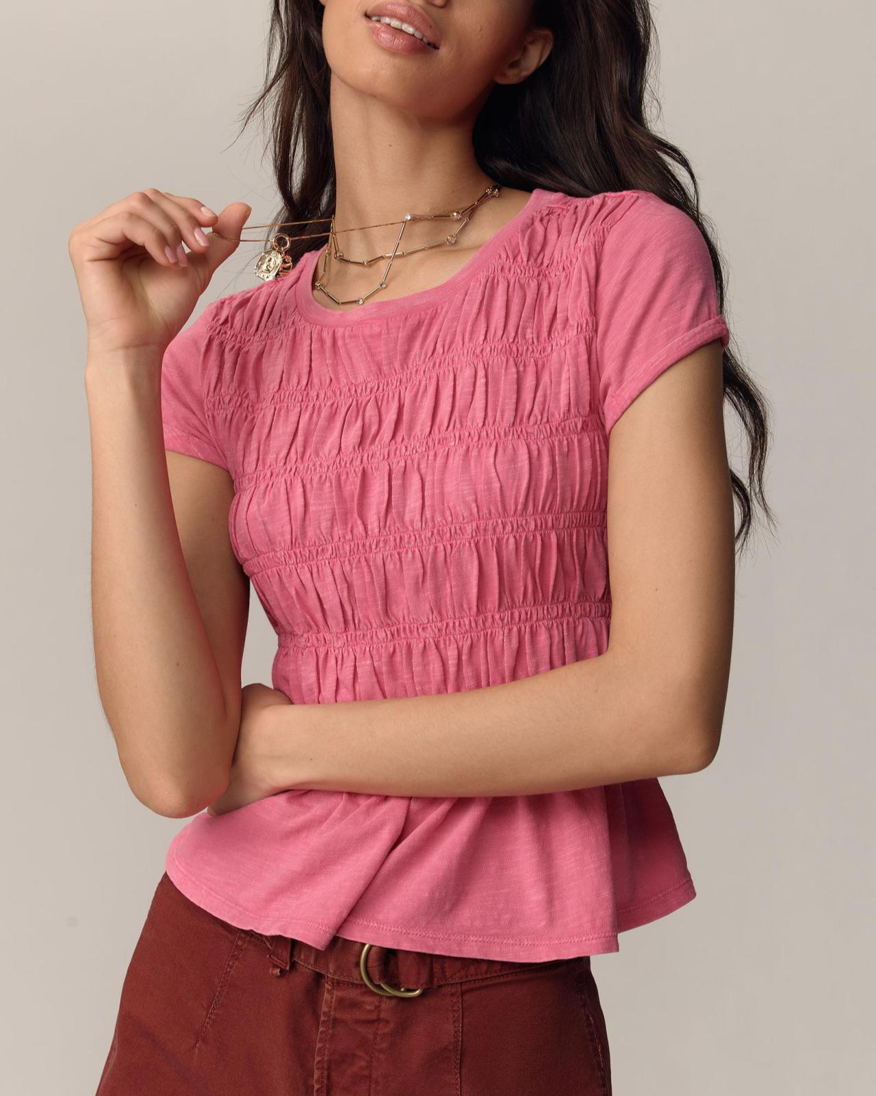 Rita DiCaprio Ruffle Top