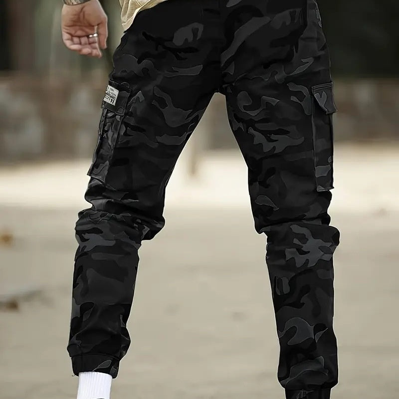 👖 Pantalon de Travail Tactique Robuste – 💪 Mélange Nylon-Coton Durable | 🔧 Multiples Poches | 🌲 Prêt pour le Travail et l’Outdoor