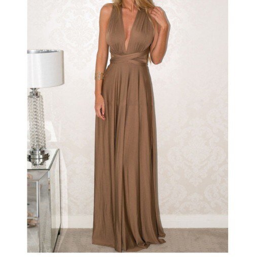Evita - Universal maxi festive dress with draping
