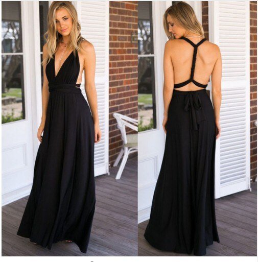 Evita - Universal maxi festive dress with draping