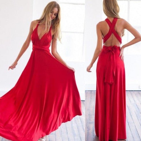 Evita - Universal maxi festive dress with draping
