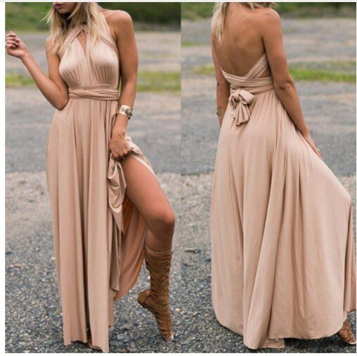 Evita - Universal maxi festive dress with draping