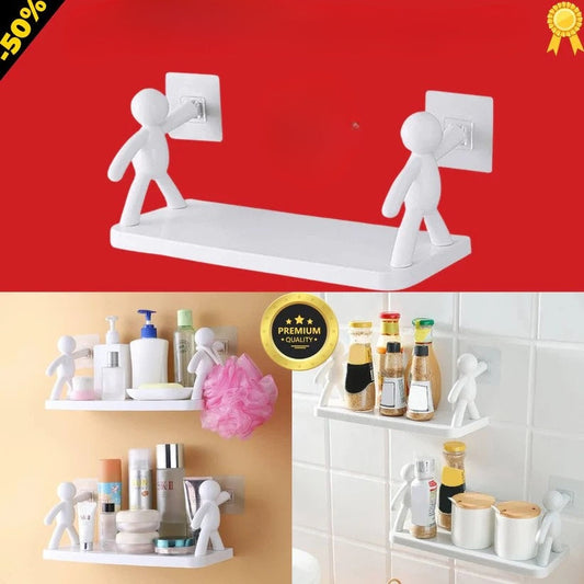 Étagère murale décorative avec fixation adhésive