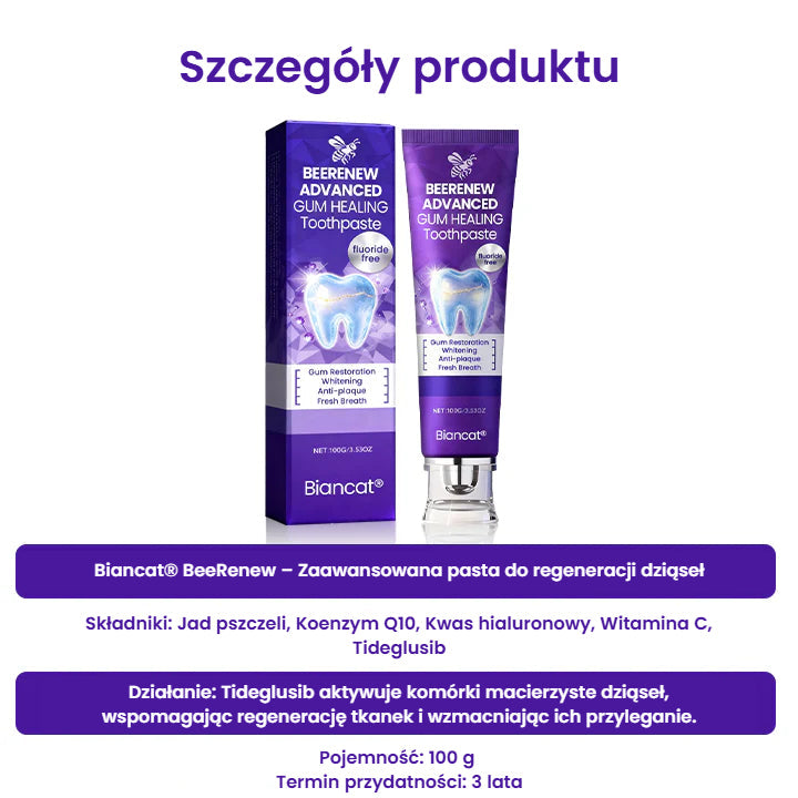 BeeRenew – Zaawansowana pasta do regeneracji dziąseł