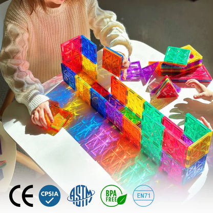 Plaques magnétiques de construction pour enfants – créativité et développement des compétences